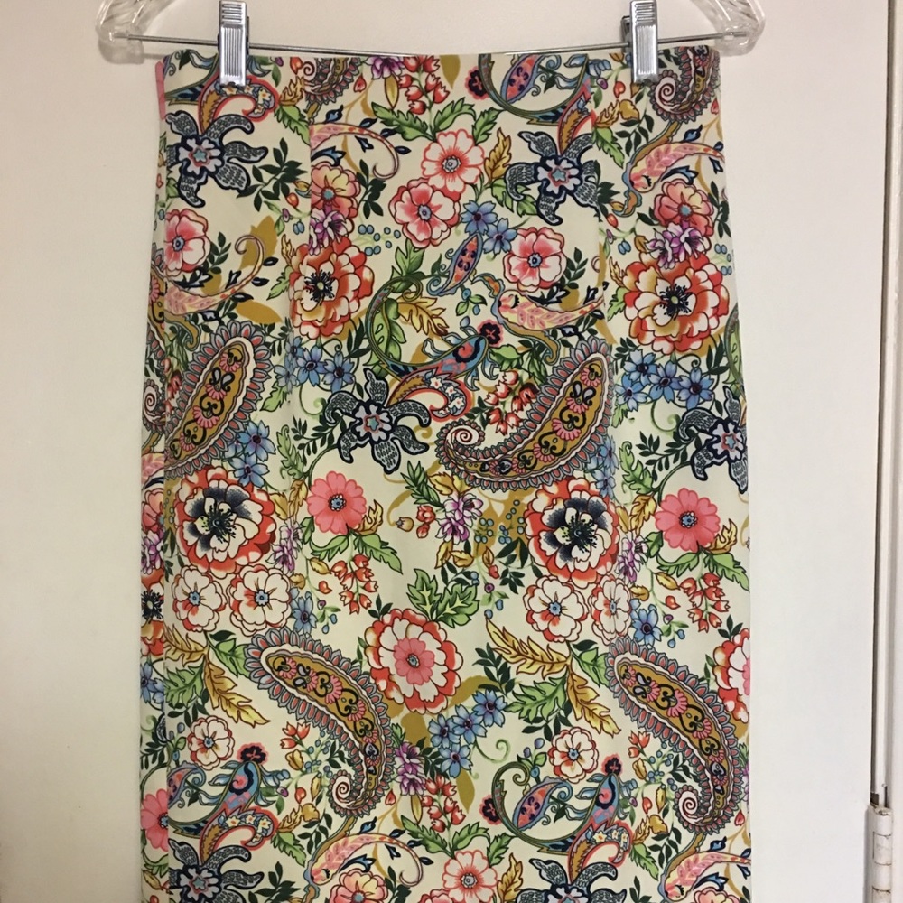Catherine Malandrino paisley & floral Skirt